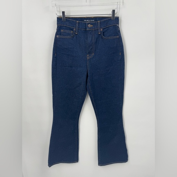 Veronica Beard Carson Ankle Flare High Rise Size 27 B1749 - Picture 3 of 6